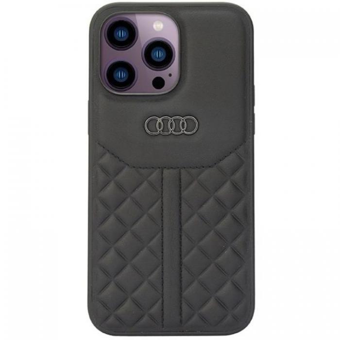 Audi - Audi iPhone 14 Pro Max Mobilskal kta Lder - Svart