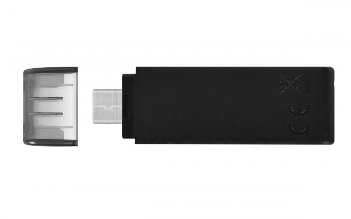 Kingston - Kingston USB-C DT70 64GB Svart Pendrive