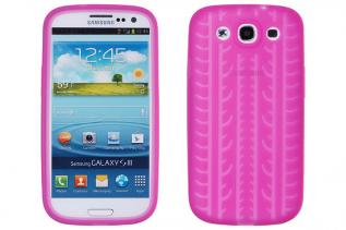 A-One Brand - Tyre Silikonskal till Samsung Galaxy S3 i9300 (Magenta)