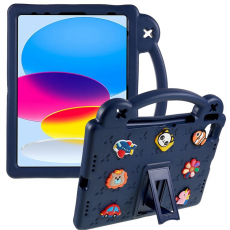 A-One Brand - iPad 10.9 (2022) Skal EVA Kickstand Shockproof - Mörkblå