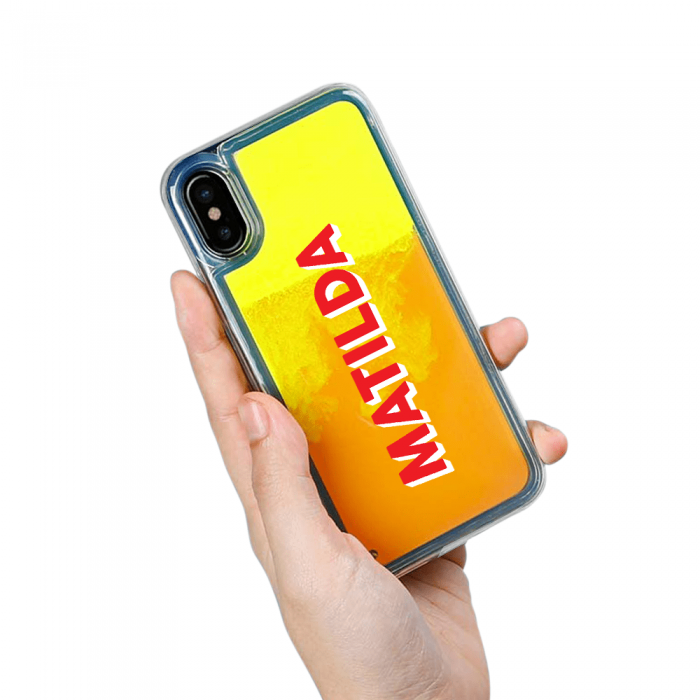UTGATT5 - Designa Sjlv Neon Sand skal iPhone X - Orange