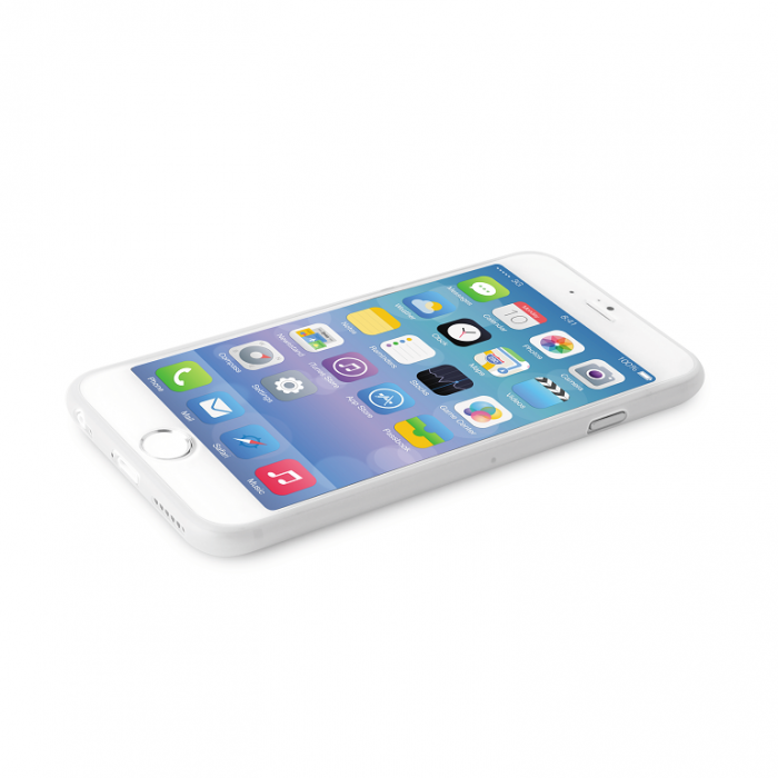 UTGATT5 - Puro Cover iPhone 6 / 6S Ultra-Slim 0.3 (Vit/Transparent) + Skrmskydd