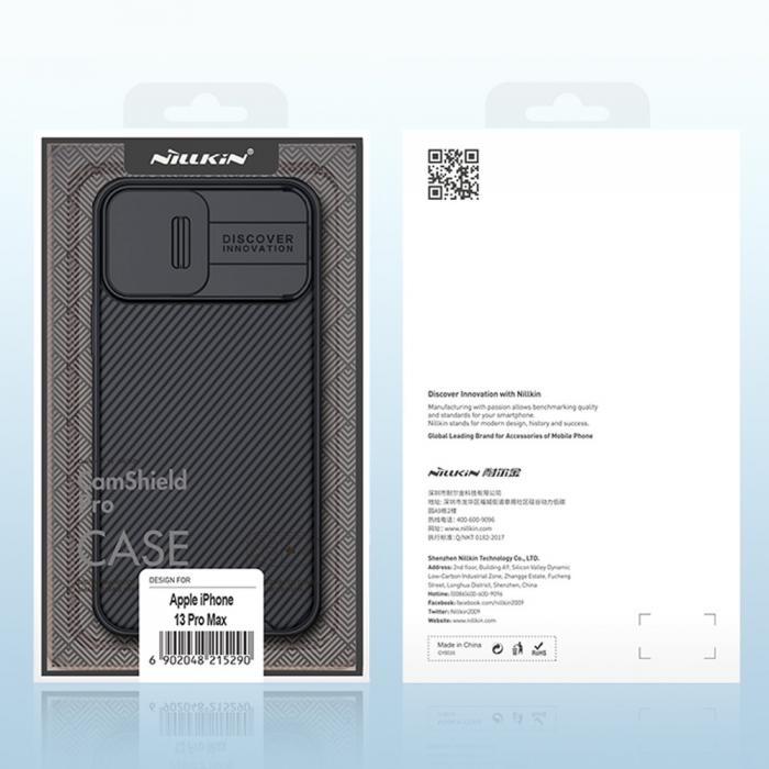 UTGATT1 - Nillkin CamShield Pro Skal iPhone 13 Pro Max - Svart