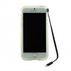 A-One Brand - Connect Flash Light Skal med inbyggd USB-kabel till Apple iPhone 6(S) Plus - Sva