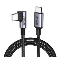 Ugreen - Ugreen USB-C Till Angled USB-C Kabel 0.5m - Grå