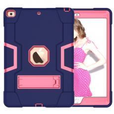 A-One Brand - ShockProof TPU Skal med Stativfunktion för iPad 10.2" 2019 - Blå/Rosa