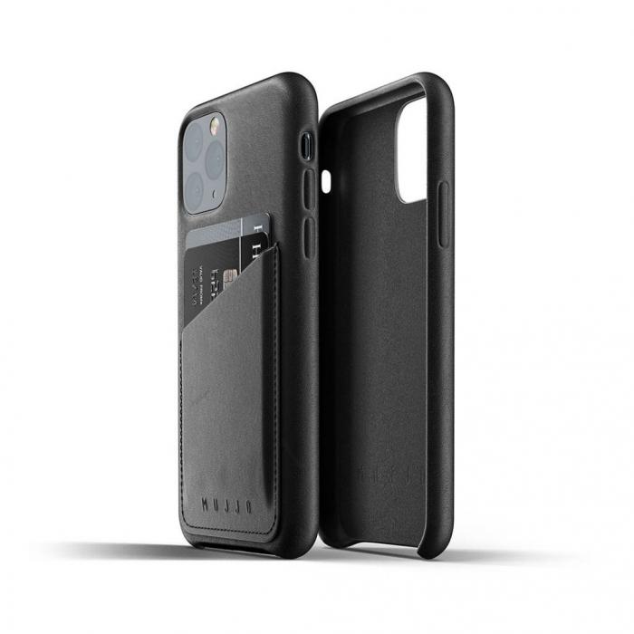 UTGATT4 - Mujjo Full Leather Wallet Case till iPhone 11 Pro Max - Tan