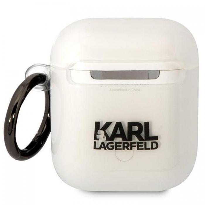 KARL LAGERFELD - KARL LAGERFELD AirPods 1/2 Skal Ikonik Choupette - Transparent