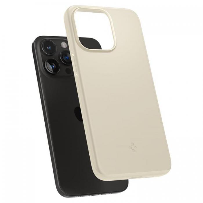 Spigen - Spigen iPhone 15 Pro Max Mobilskal Thin Fit - Beige