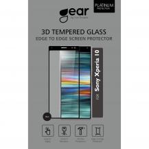 GEAR - GEAR Härdat Glas 3D Full Cover Black Sony Xperia 10