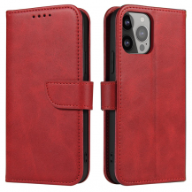 A-One Brand - iPhone 15 Plus Plånboksfodral Magnet Stativ - Röd