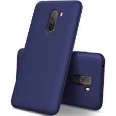 A-One Brand - Twill Texture Mobilskal till Xiaomi Pocophone F1 - Blå