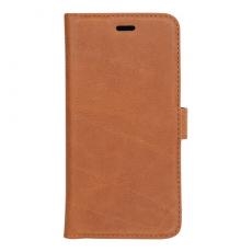 Essentials - Essentials iPhone X/XS, Läder wallet avtagbar, ljus brun