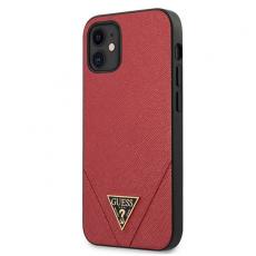 Guess - Guess skal iPhone 12 Mini Saffiano Röd