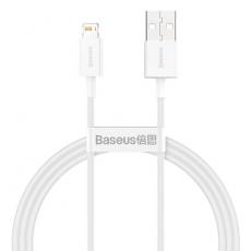 BASEUS - Baseus Kabel Lightning Till USB-A 1m Superior - Vit