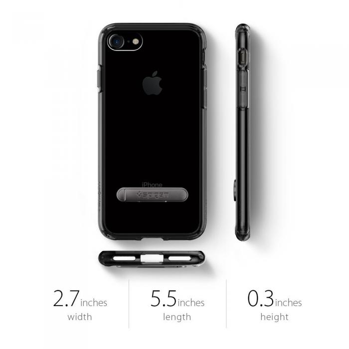 UTGATT5 - SPIGEN Ultra Hybrid S Skal till Apple iPhone 8/7 - Jet Black