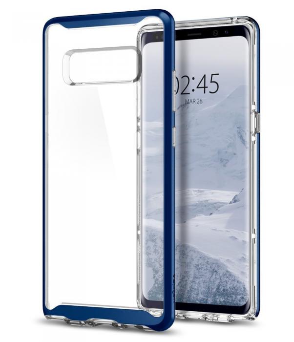 UTGATT4 - SPIGEN Neo Hybrid Crystal Skal till Samsung Galaxy Note 8 - Deep Blue