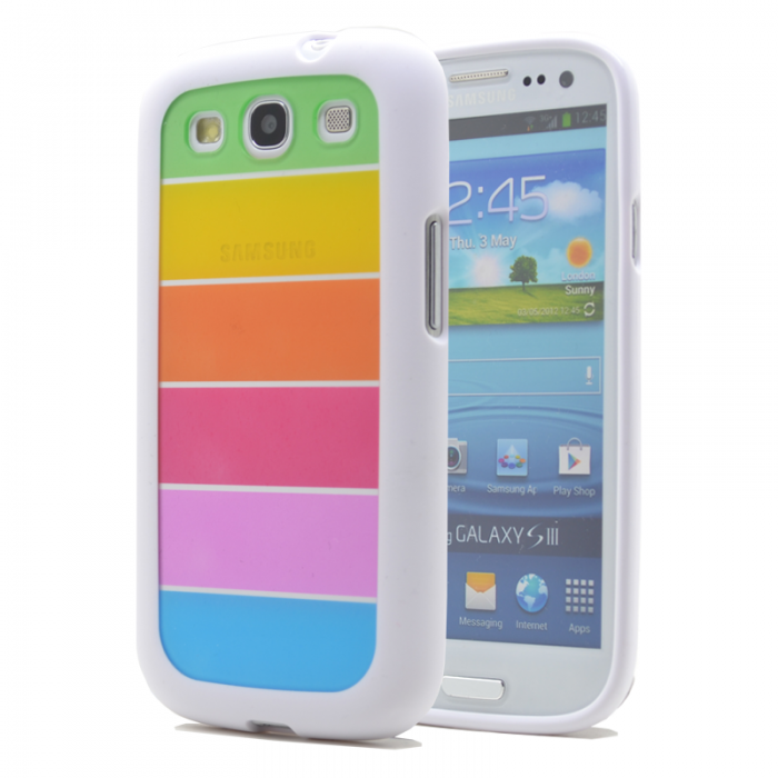 UTGATT4 - LIM'S Rainbow Skal till Samsung Galaxy S3 i9300 (Vit)