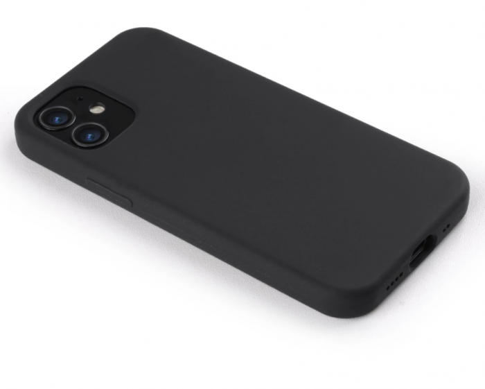 UTGATT1 - Melkco Aqua Silikon Skal Apple iPhone 12 Mini - Svart