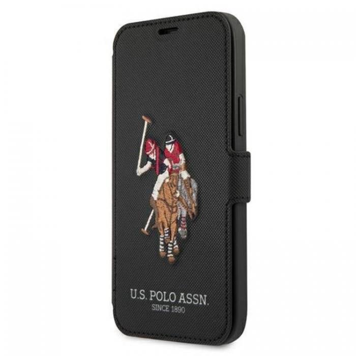 U.S. Polo Assn. - US Polo Polo Embroidery Collection Fodral iPhone 12 / 12 Pro - Svart