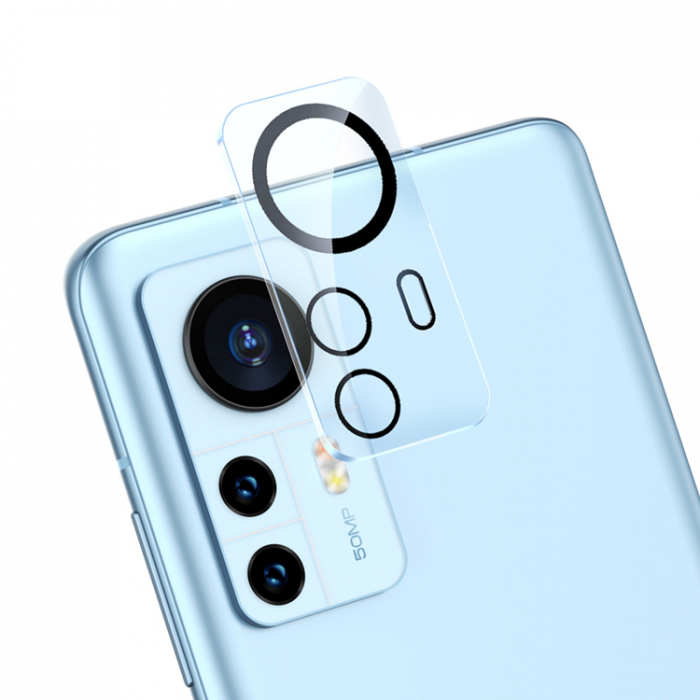 UTGATT1 - BASEUS Xiaomi 12 Kamera Linsskydd Hrdat Glas 0.3mm Rengrings kit