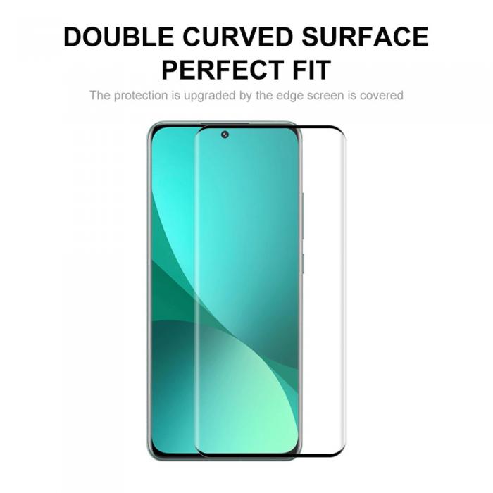 A-One Brand - [1-PACK] 3D Curved Full Glue Hrdat Glas Skrmskydd Xiaomi 12 Pro