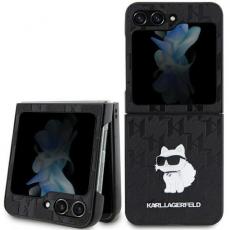 KARL LAGERFELD - Karl Lagerfeld Galaxy Z Flip 5 Mobilskal Saffiano Monogram Choupette Pin