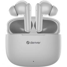 Denver - DENVER TWE-48GR Trådlös Bluetooth Hörlur med Laddetui