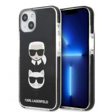 KARL LAGERFELD - Karl Lagerfeld iPhone 13 mini Skal Karl & Choupette Head - Svart