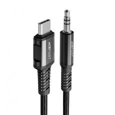 Acefast - Acefast Typ-C Ljud Kabel 3.5 mm Minijack 1.2m - Svart