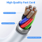 A-One Brand - USB-A till USB-C Kabel Snabbladdning 1M - Vit