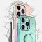 A-One Brand - iPhone 14 Skal Ringhllare Electroplating Kickstand - Lila