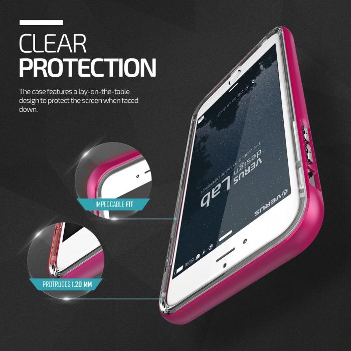 UTGATT5 - Verus Crystal Bumper Skal till Apple iPhone 6(S) Plus - Hot Pink
