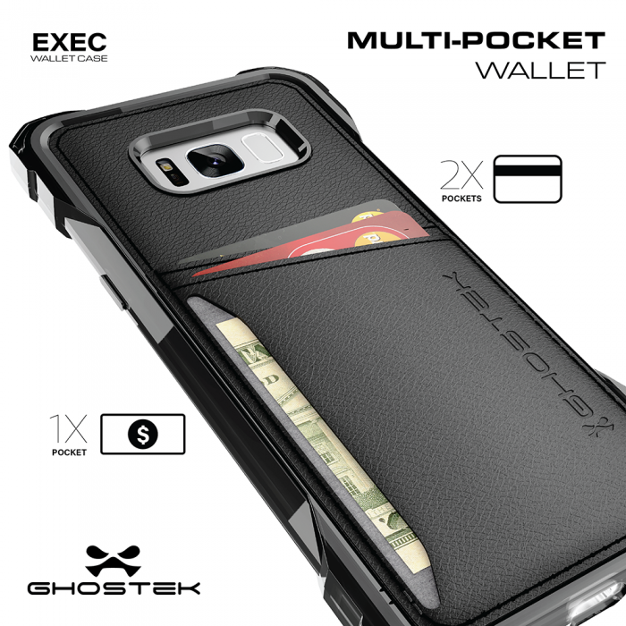 UTGATT5 - Ghostek Exec Wallet Skal till Samsung Galaxy S8 - Brun