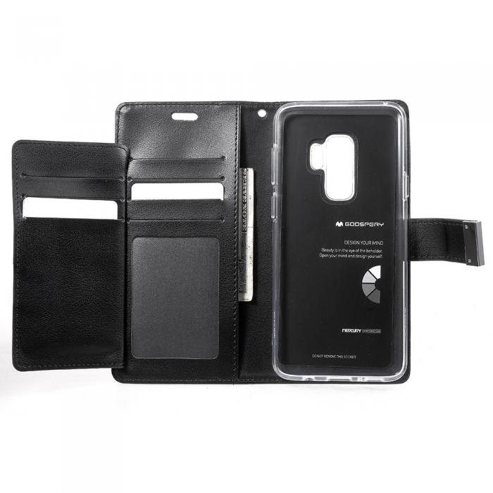 UTGATT4 - Mercury Rich Diary Plnboksfodral till Samsung Galaxy S9 Plus - Rosa