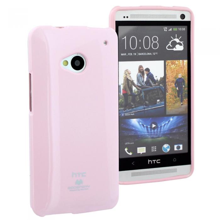UTGATT4 - Goospery Jelly Case till HTC One (M7) (Rosa)