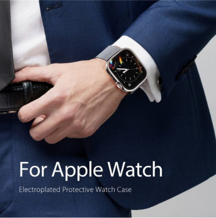 Dux Ducis - DUX DUCIS Apple Watch 4/5/6/SE (44mm) Skal Electroplated PC - Svart