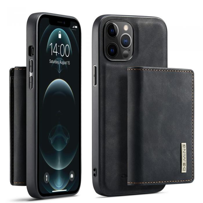 DG.MING - DG.MING iPhone 13 Pro Max Skal samt Wallet med Kickstand - Svart