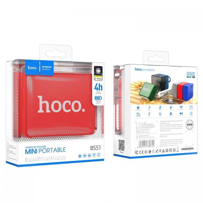 Hoco - Hoco Trdls Hgtalare Bluetooth Gold Brick Sports - Rd