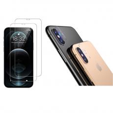 A-One Brand - [4-PACK] 2 X Kameralinsskydd i Härdat Glas + 2 X Härdat glas iPhone XS Max