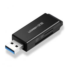 Ugreen - Ugreen Bärbar TF/SD Kortläsare För USB 3.0 - Svart