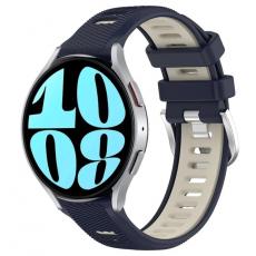 Taltech - Galaxy Watch 6 44mm Armband - Midnattsblå/Starlight