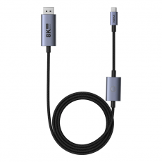 BASEUS - Baseues DisplayPort Till Type-C Kabel High Defination 1.5m - Svart