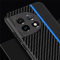 A-One Brand - OnePlus 11 5G Mobilskal Carbon Fiber PU-Lder - Rd