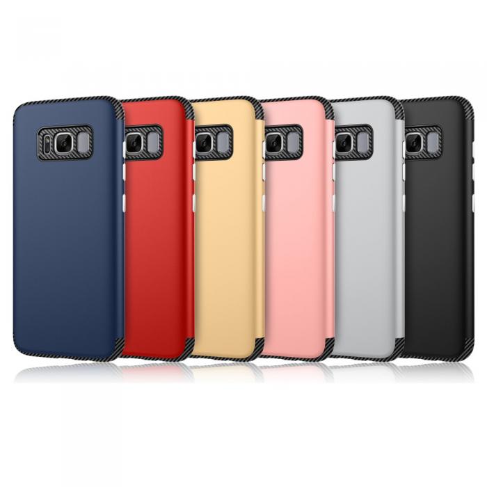 UTGATT4 - Carbon Combo Mobilskal till Samsung Galaxy S8 - Rose Gold