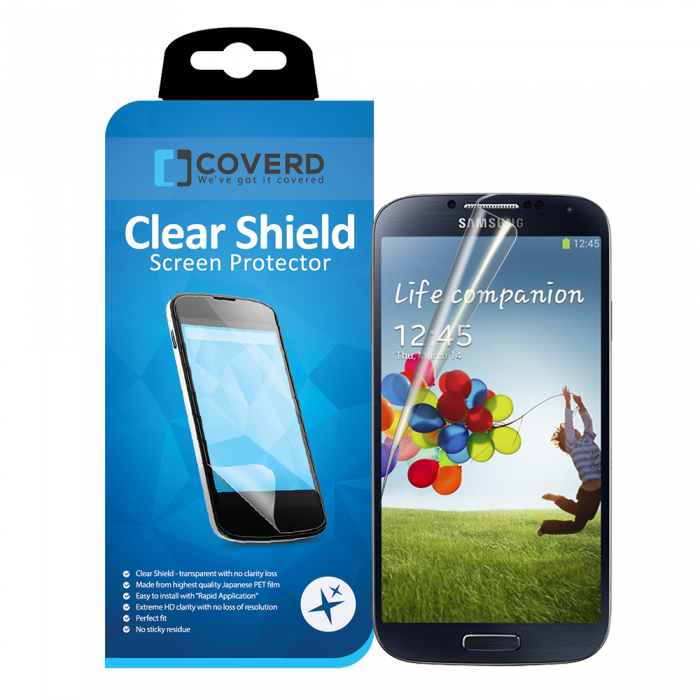 UTGATT5 - CoveredGear Clear Shield skrmskydd till Samsung Galaxy S4 (2-PACK)