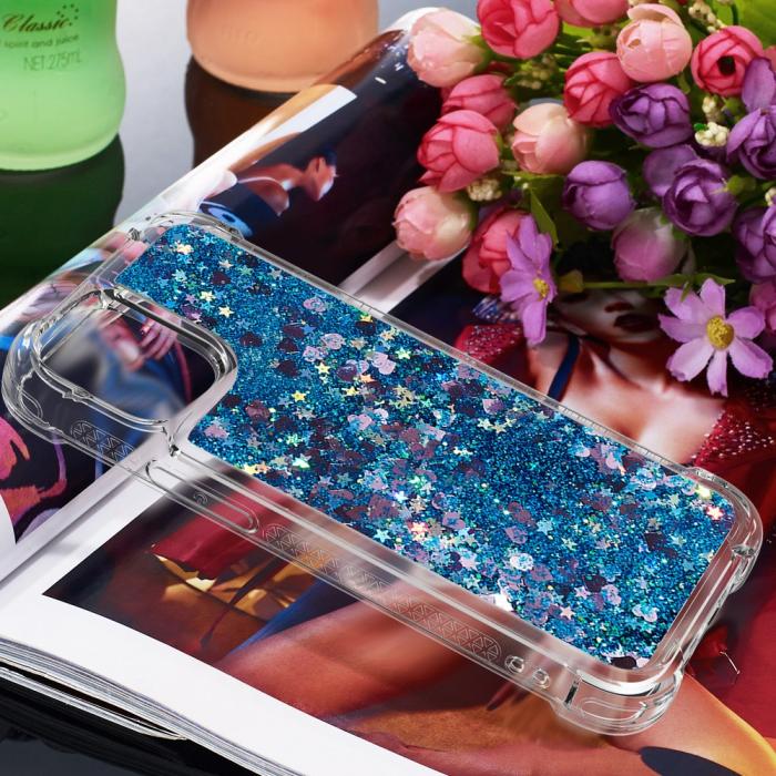 OEM - Drop-Proof Glitter Sequins Skal till iPhone 13 Pro Max - Bl