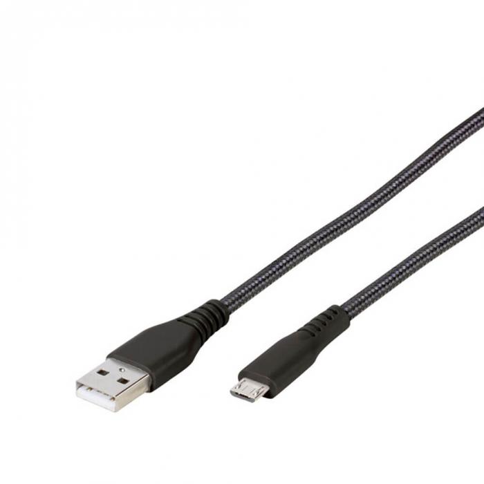 UTGATT1 - Vivanco Longlife Micro-USB kabel 1.5m - Svart