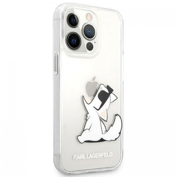 UTGATT5 - Karl Lagerfeld iPhone 14 Pro Skal Choupette Fun - Transparent