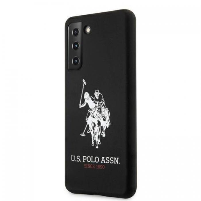 US Polo - US Polo Silicone Logo Skal Galaxy S21 - Svart